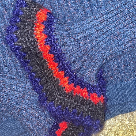 RAGA Blue Cropped Sweater - Picture 3 of 3